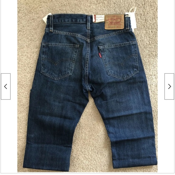 Womens Levi's Vintage Clothing Big E 1967 505 Selvedge Blue Jeans - Picture 2 of 8